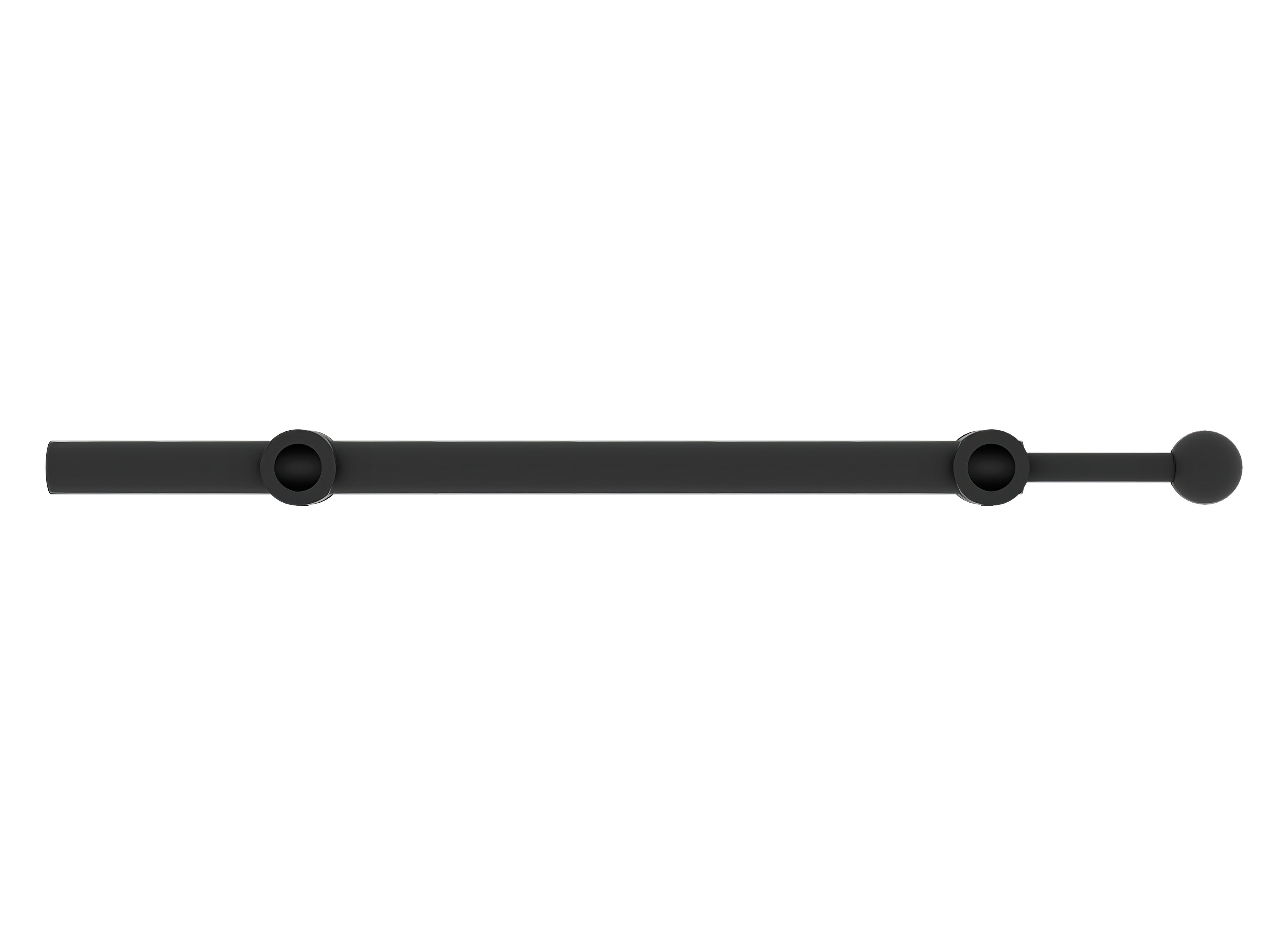 14" Matte Black Sliding Valet Rod