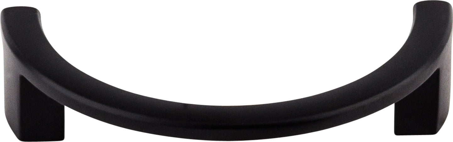 Top Knobs Half Circle Series 3-1/2"(89mm) CC Pull, Flat Black