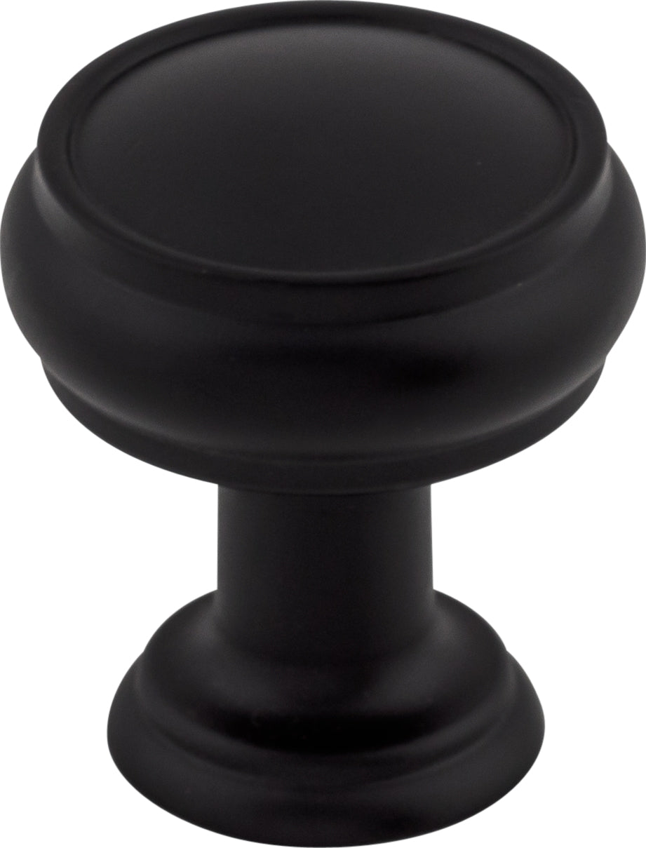 Top Knobs Eden Series 1"L Knob, Flat Black