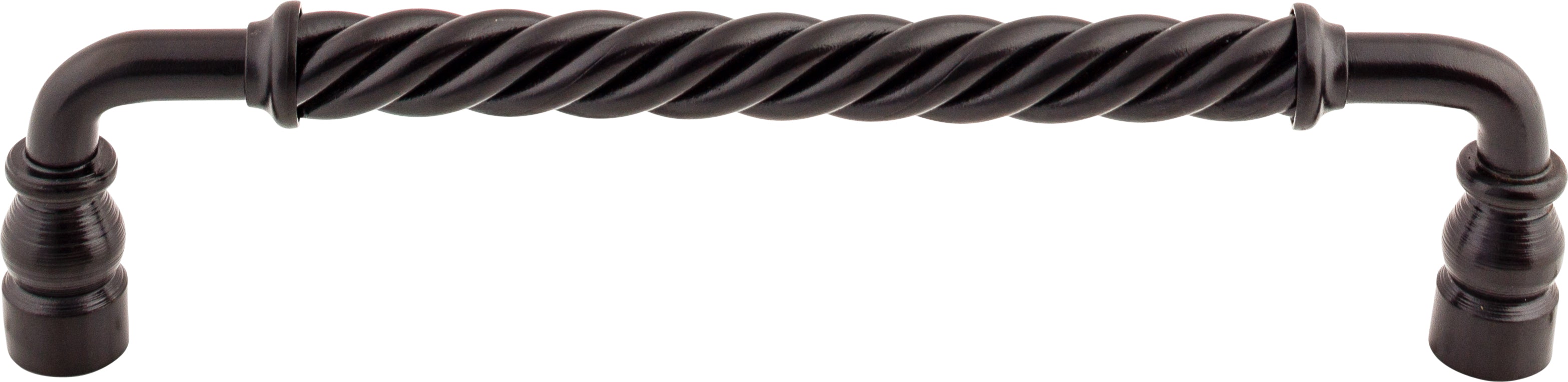 Top Knobs Twisted Series 8"(203mm) CC Bar Pull, Patina Black