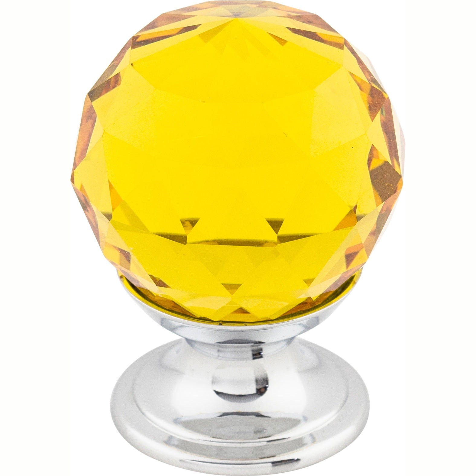 Top Knobs Amber Crystal Series 1-1/8"L Knob, 