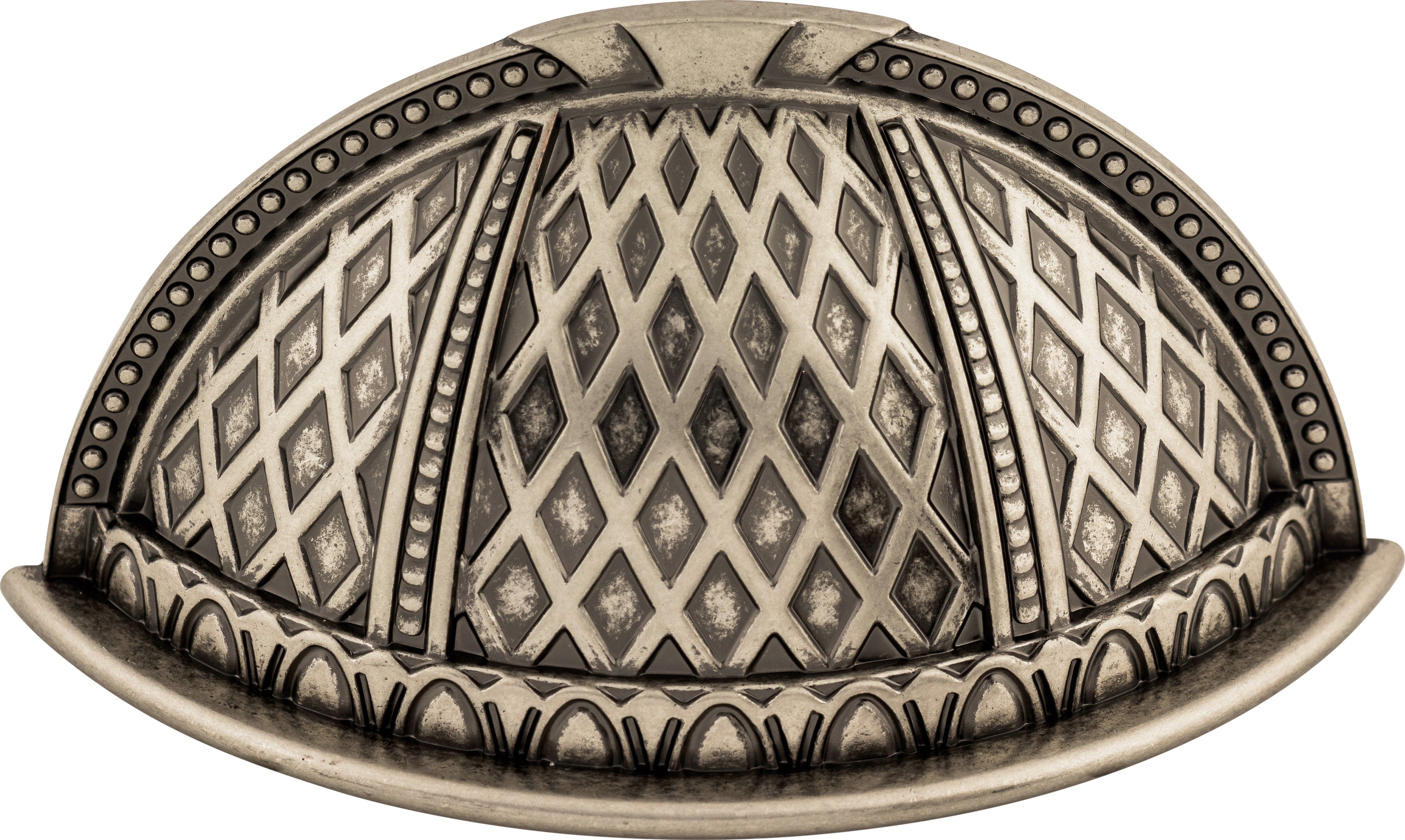 Top Knobs Trevi Series 2-1/2"(64mm) CC Cup Pull, Pewter Antique