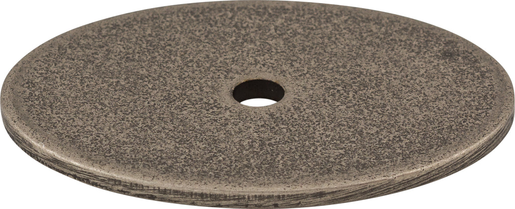 Top Knobs Oval Series 1-3/4"L Backplate, Pewter Antique