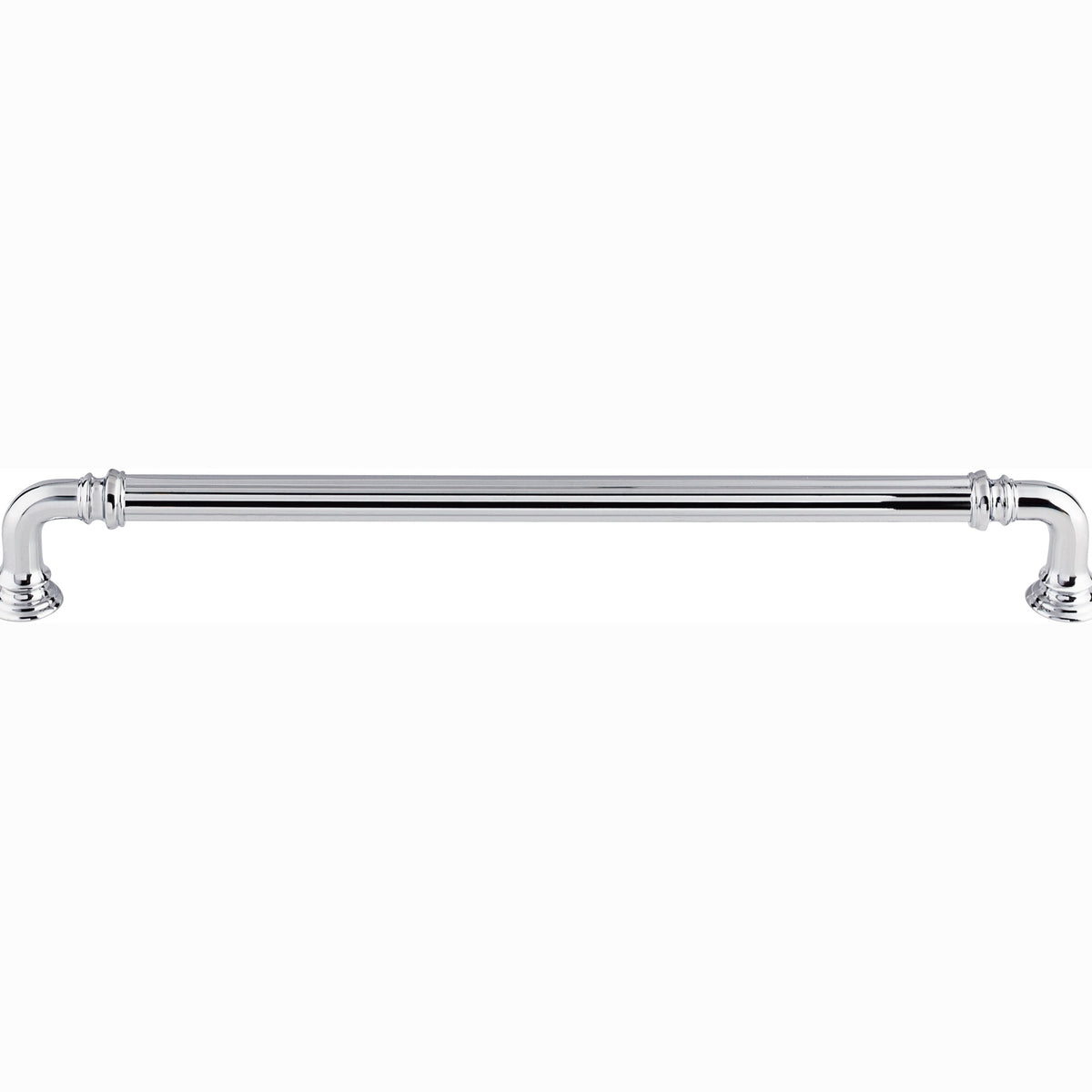Top Knobs Reeded Series 9"(229mm) CC Pull, Polished Chrome
