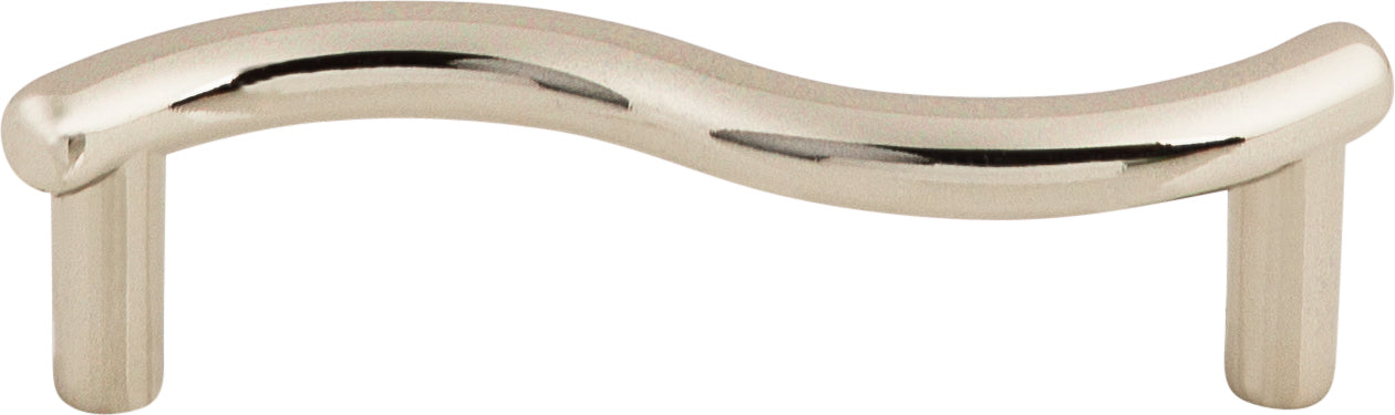 Top Knobs Spiral Series 3"(76mm) CC Pull, Polished Nickel