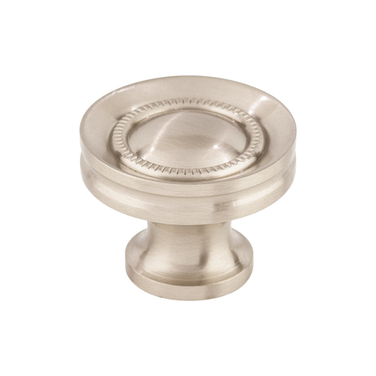 Button Faced 1 1/4" Diameter Round Knob