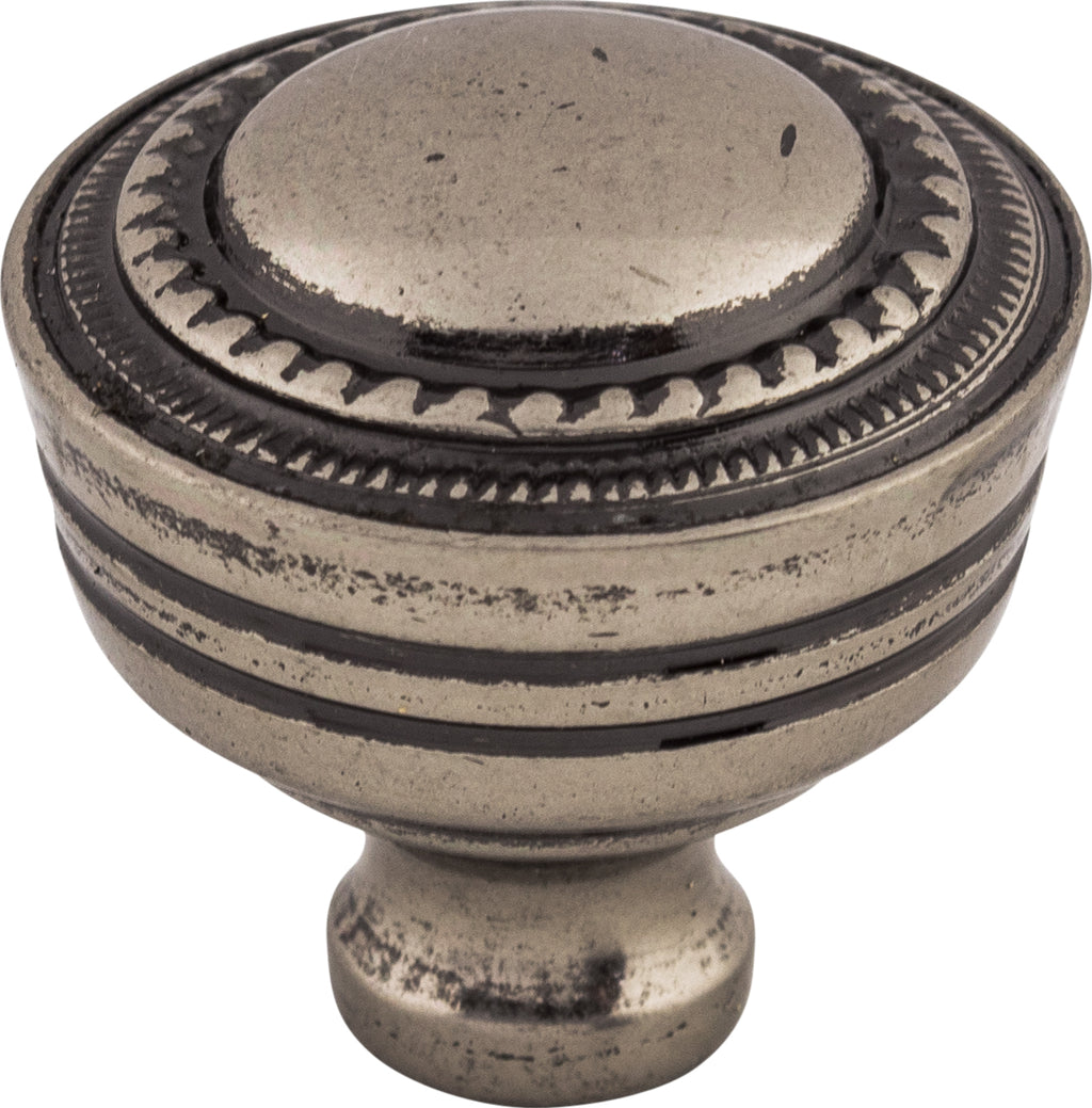 Top Knobs Contessa Series 1-1/4"L Knob, Pewter Antique