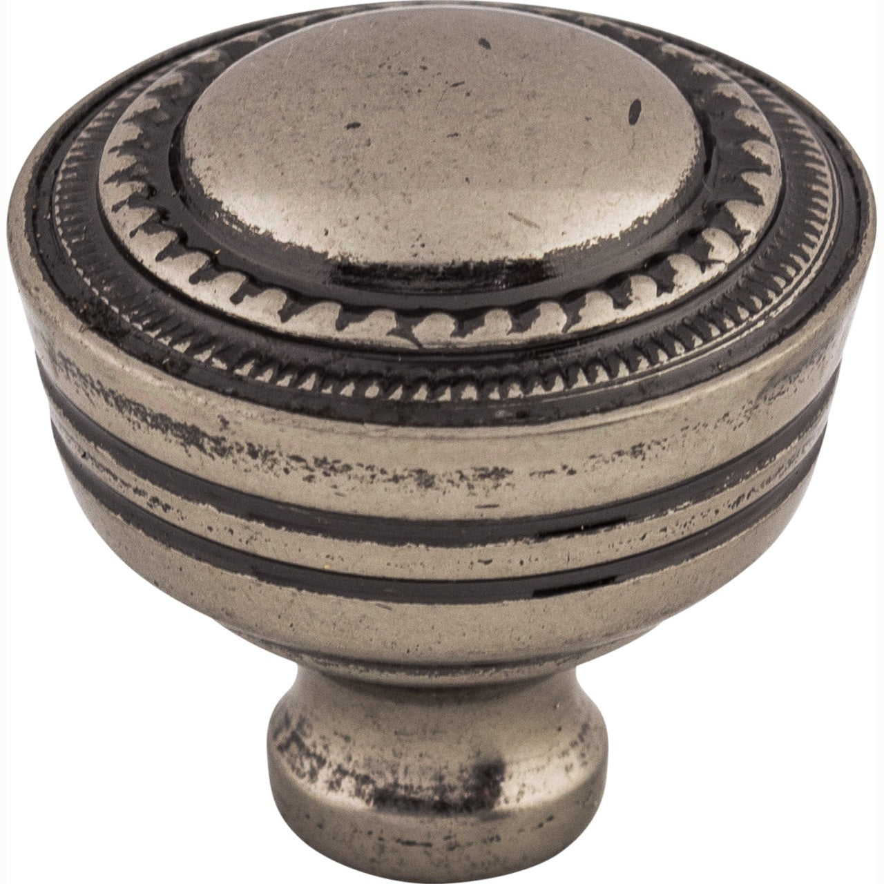Top Knobs Contessa Series 1-1/4"L Knob, Pewter Antique