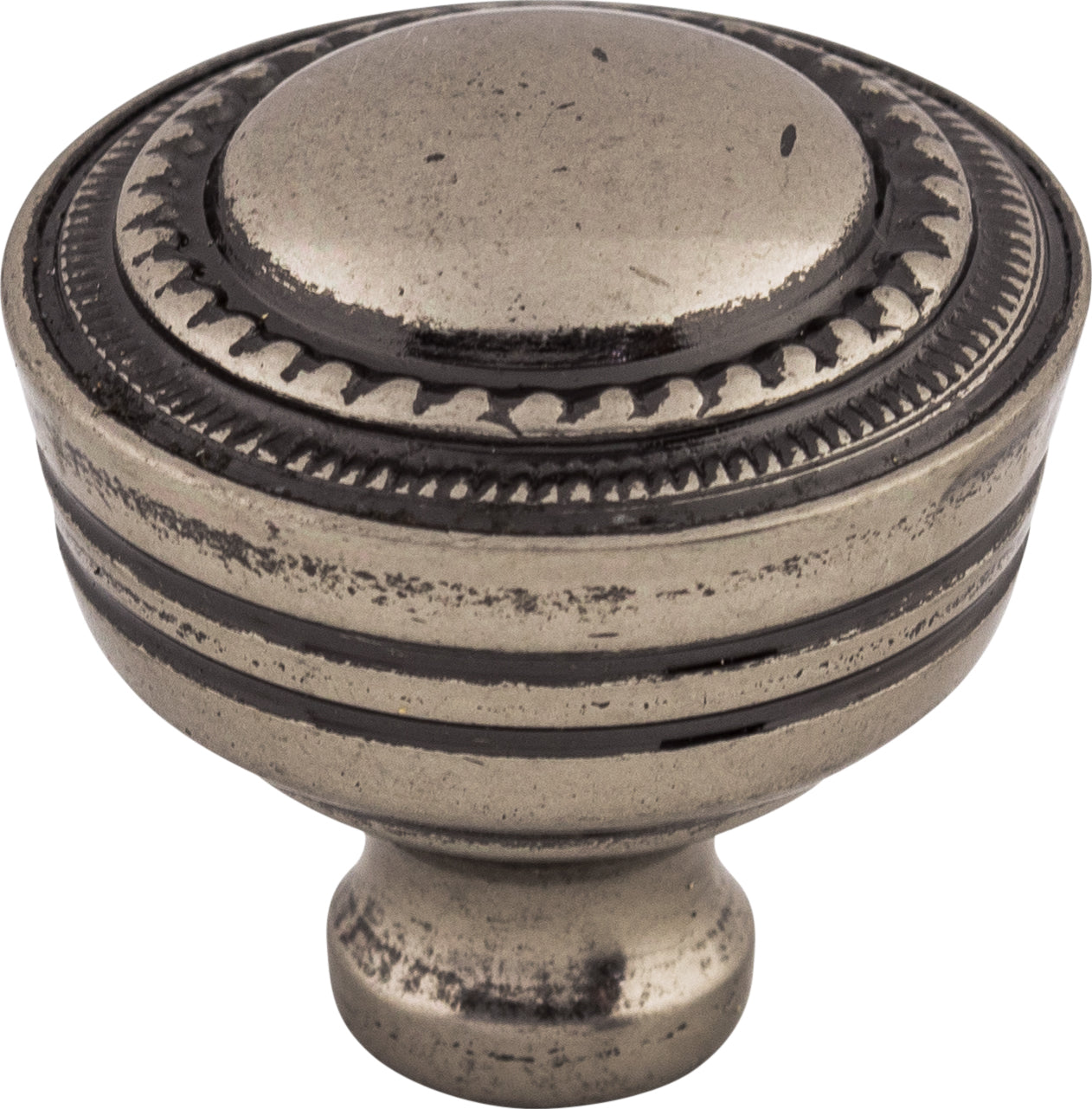 Top Knobs Contessa Series 1-1/4"L Knob, Pewter Antique