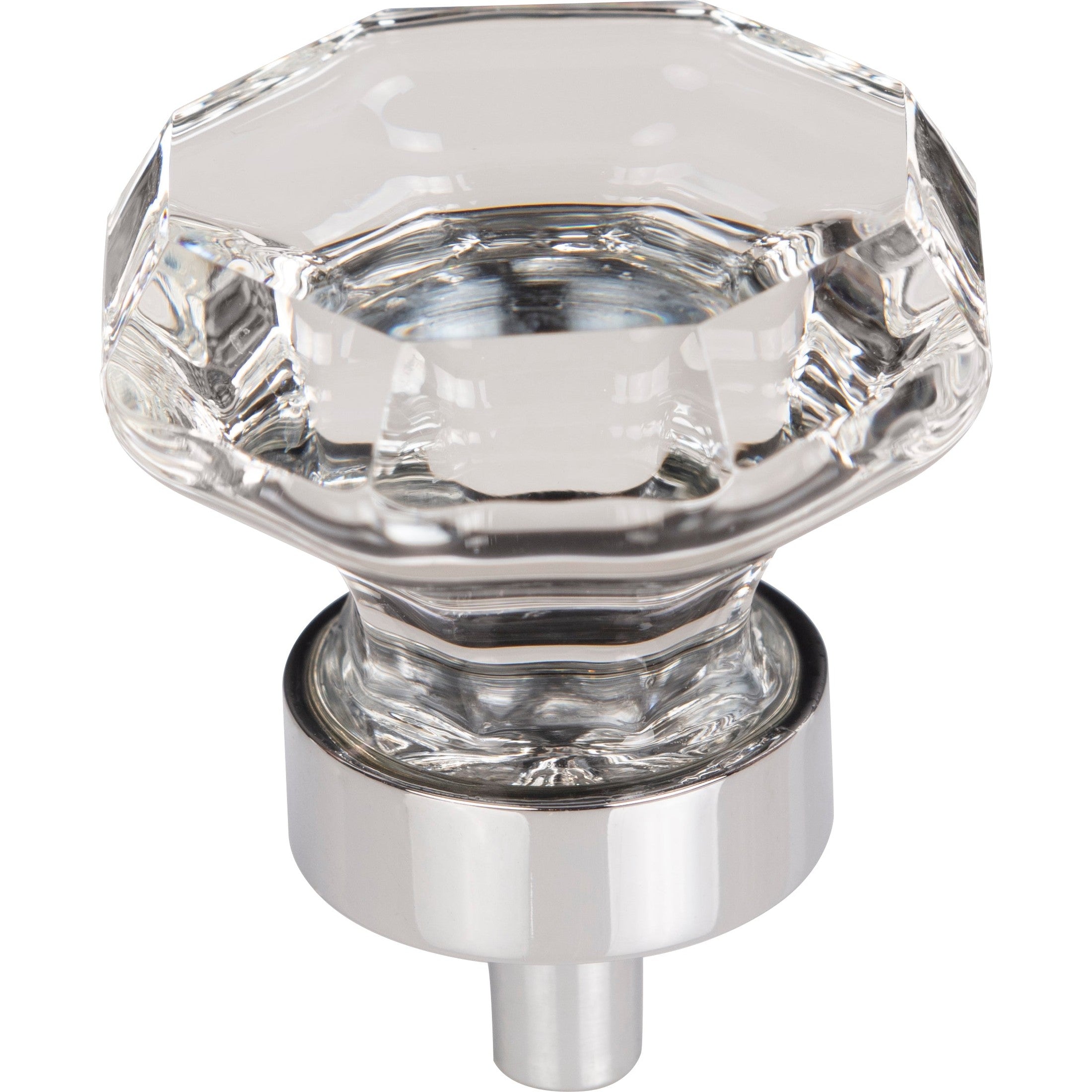 Top Knobs Clear Octagon Crystal Series 1-3/8"L Knob, 