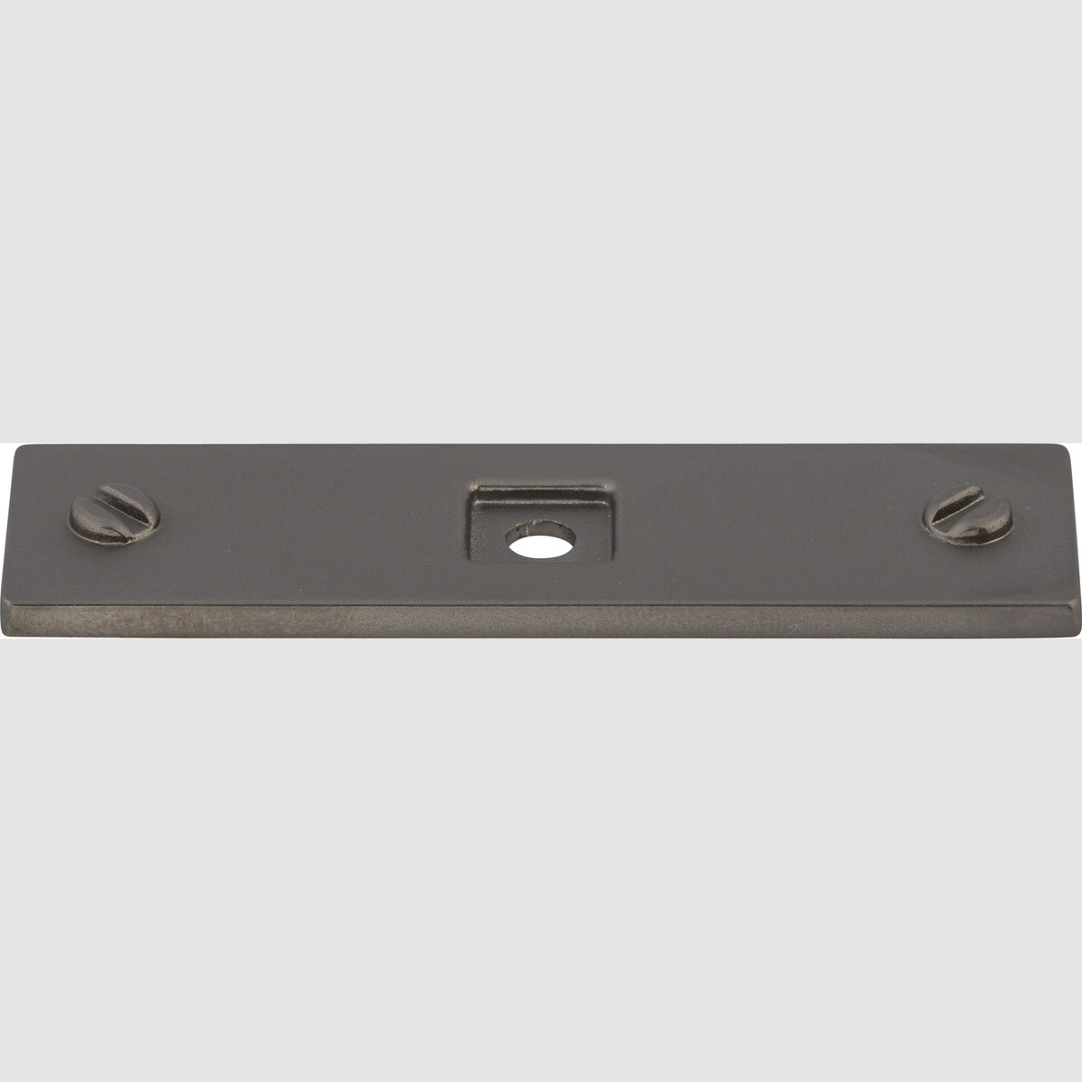 Top Knobs Channing Series 3"L Backplate, Ash Gray