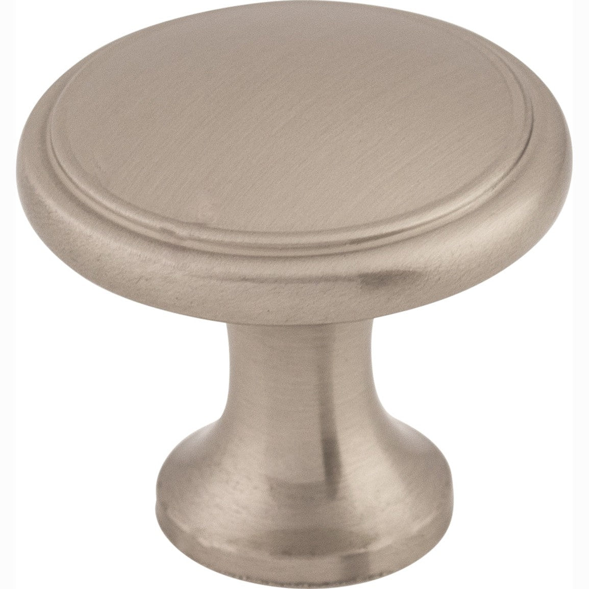 Top Knobs Ringed Series 1-1/8"L Knob, Brushed Satin Nickel