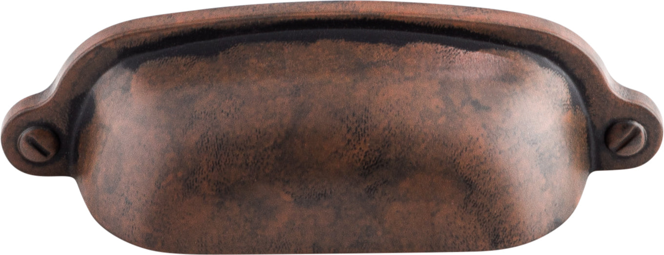 Top Knobs Charlotte Series 2-9/16"(65mm) CC Cup Pull, Patina Rouge