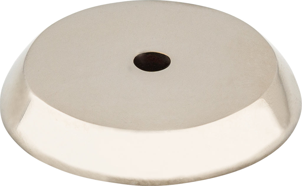 Top Knobs Aspen II Backplate Series 1-1/4"L Round, Polished Nickel