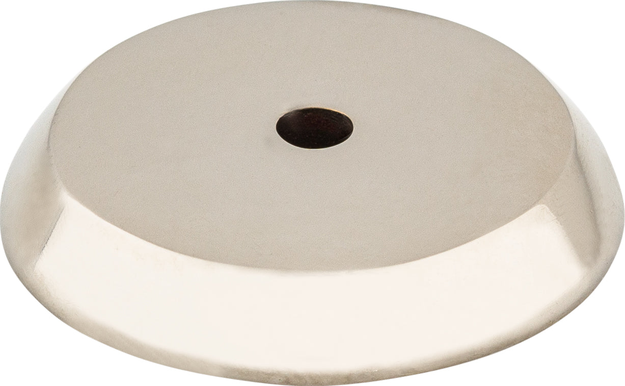 Top Knobs Aspen II Backplate Series 1-1/4"L Round, Polished Nickel