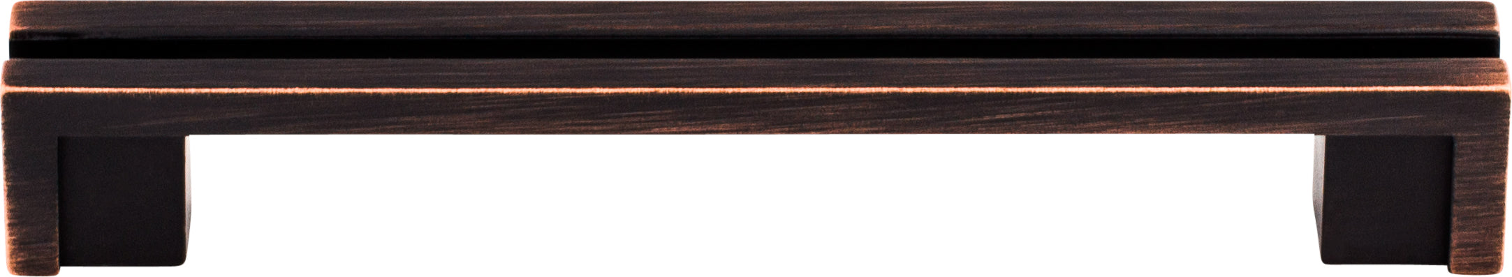 Top Knobs Flat Rail Series 5"(127mm) CC Pull, Tuscan Bronze