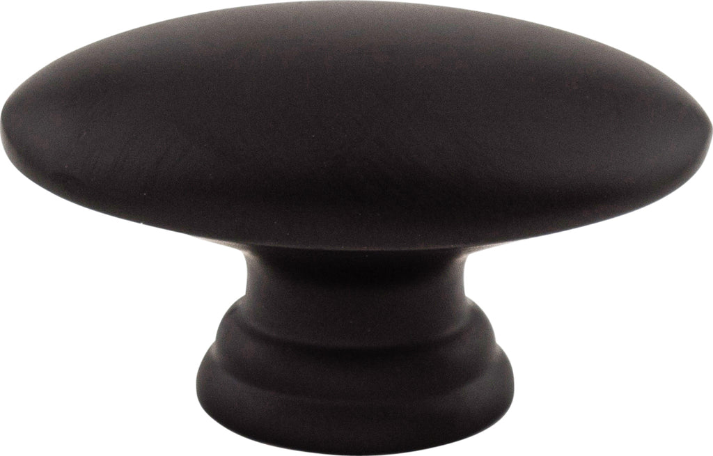 Top Knobs Oval Series 3/4"L Knob, Flat Black