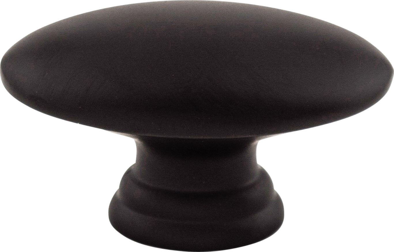 Top Knobs Oval Series 3/4"L Knob, Flat Black