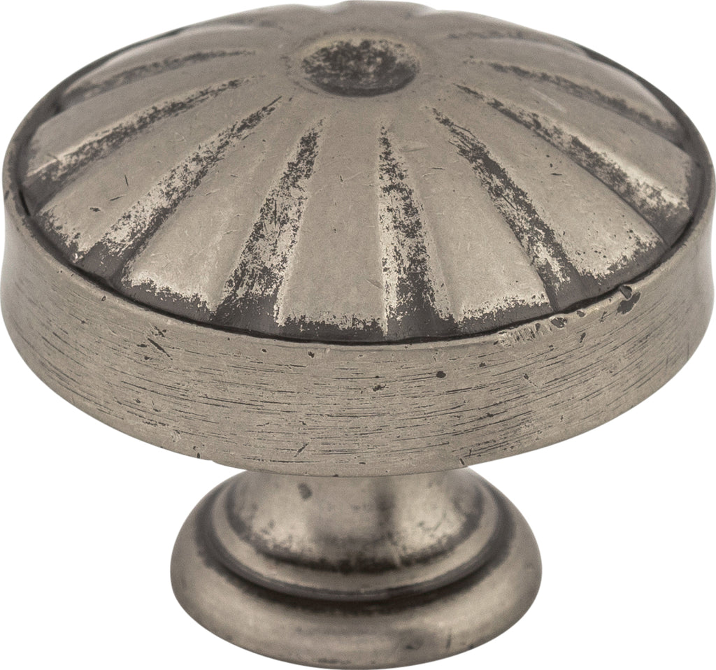 Top Knobs Hudson Series 1-1/4"L Knob, Pewter Antique