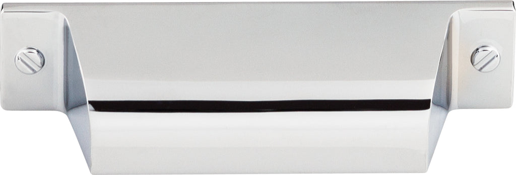 Top Knobs Channing Series 2-3/4"(70mm) CC Cup Pull, Polished Chrome