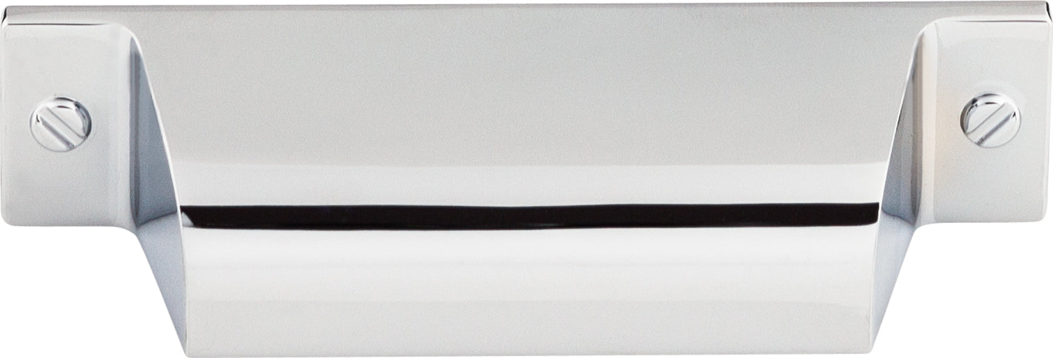 Top Knobs Channing Series 2-3/4"(70mm) CC Cup Pull, Polished Chrome