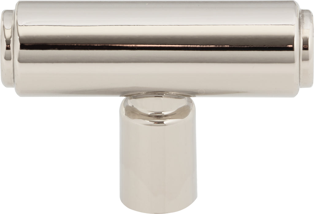 Top Knobs Clarence Series 2"L T-Knob, Polished Nickel