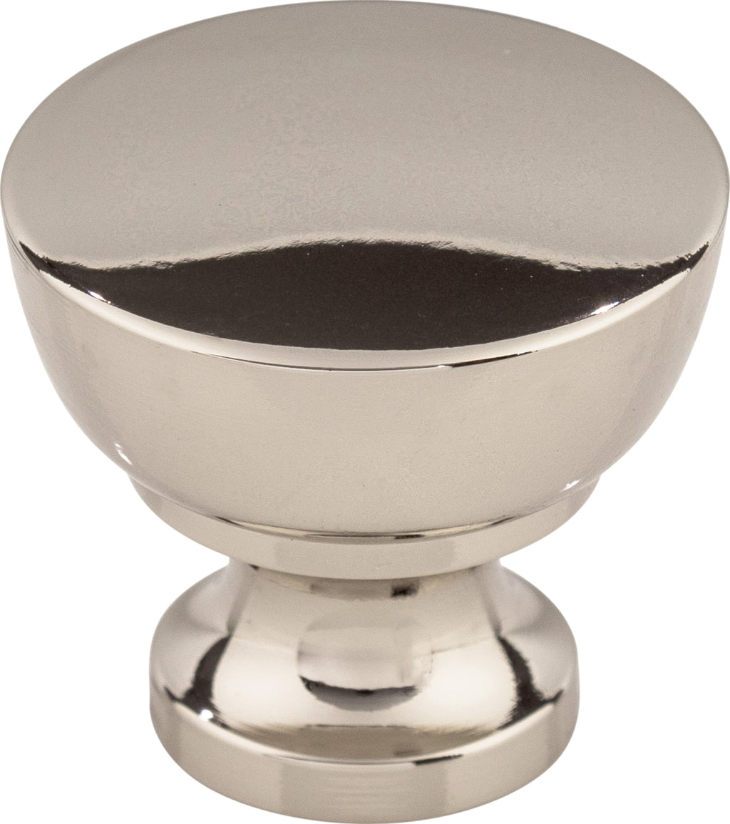 Top Knobs Bergen Series 1-1/4"L Knob, Polished Nickel
