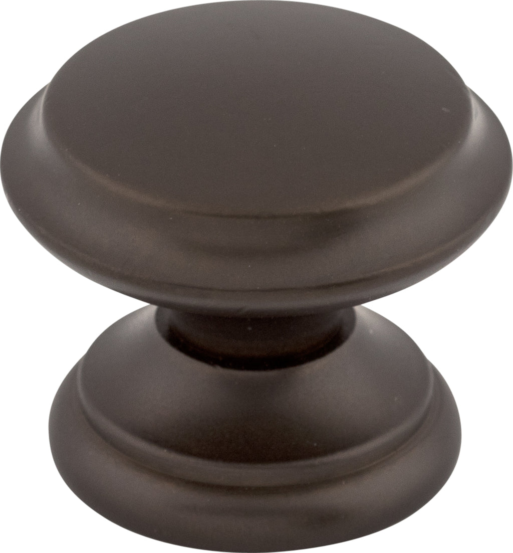 Top Knobs Flat Top Series 1-3/8"L Knob, Oil Rubbed Bronze
