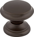 Top Knobs Flat Top Series 1-3/8"L Knob, Oil Rubbed Bronze