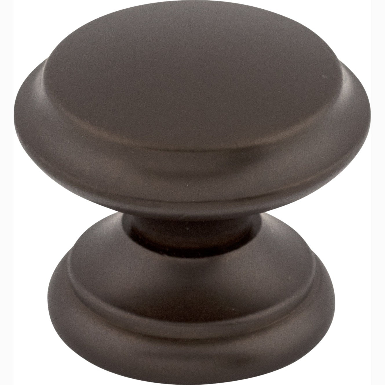 Top Knobs Flat Top Series 1-3/8"L Knob, Oil Rubbed Bronze