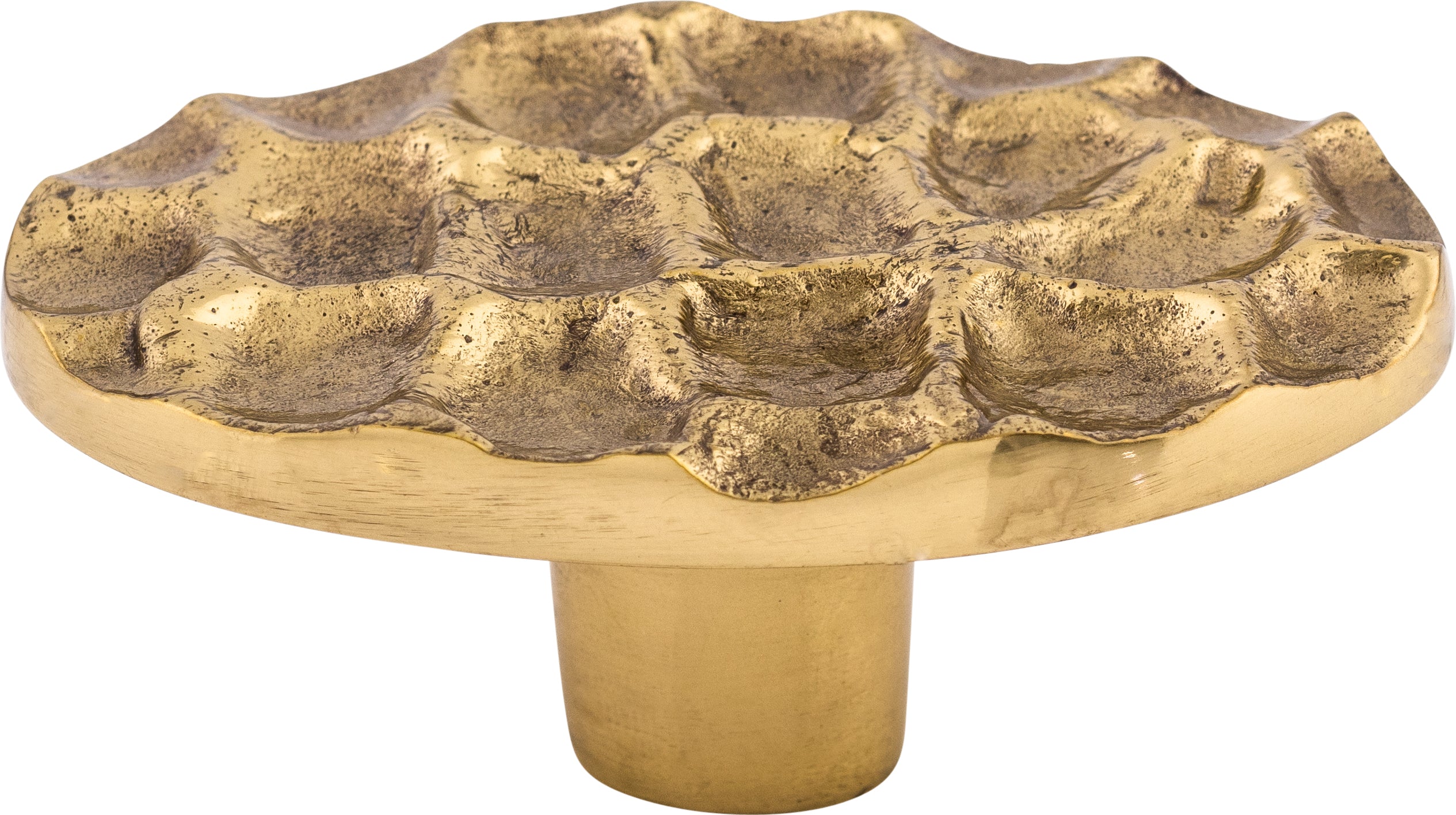 Top Knobs Cobblestone Series 2-5/8"L Oval Knob, Brass