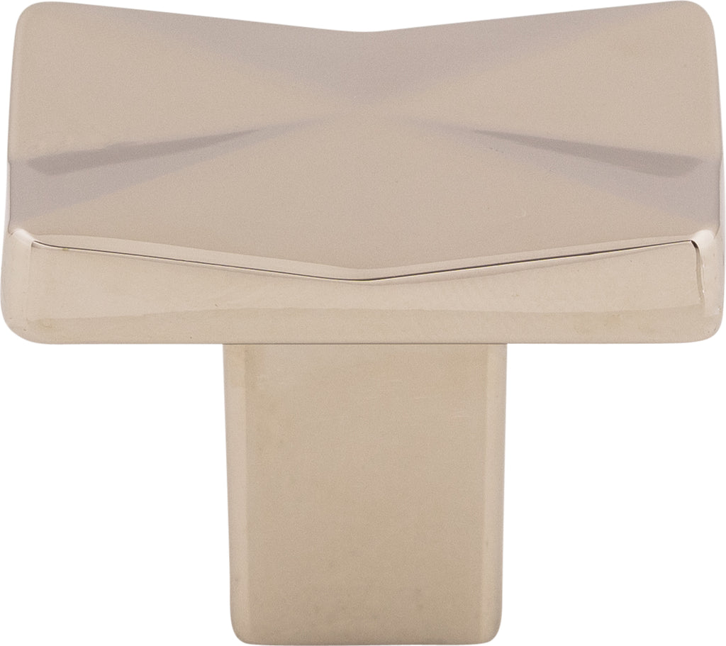 Top Knobs Quilted Series 1-1/4"L Knob, Polished Nickel