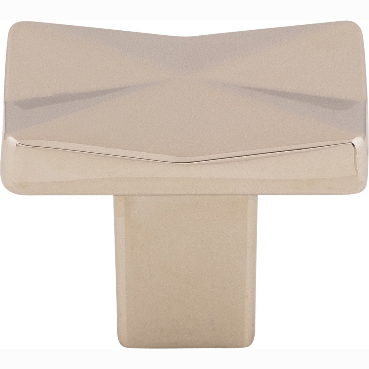 Top Knobs Quilted Series 1-1/4"L Knob, Polished Nickel