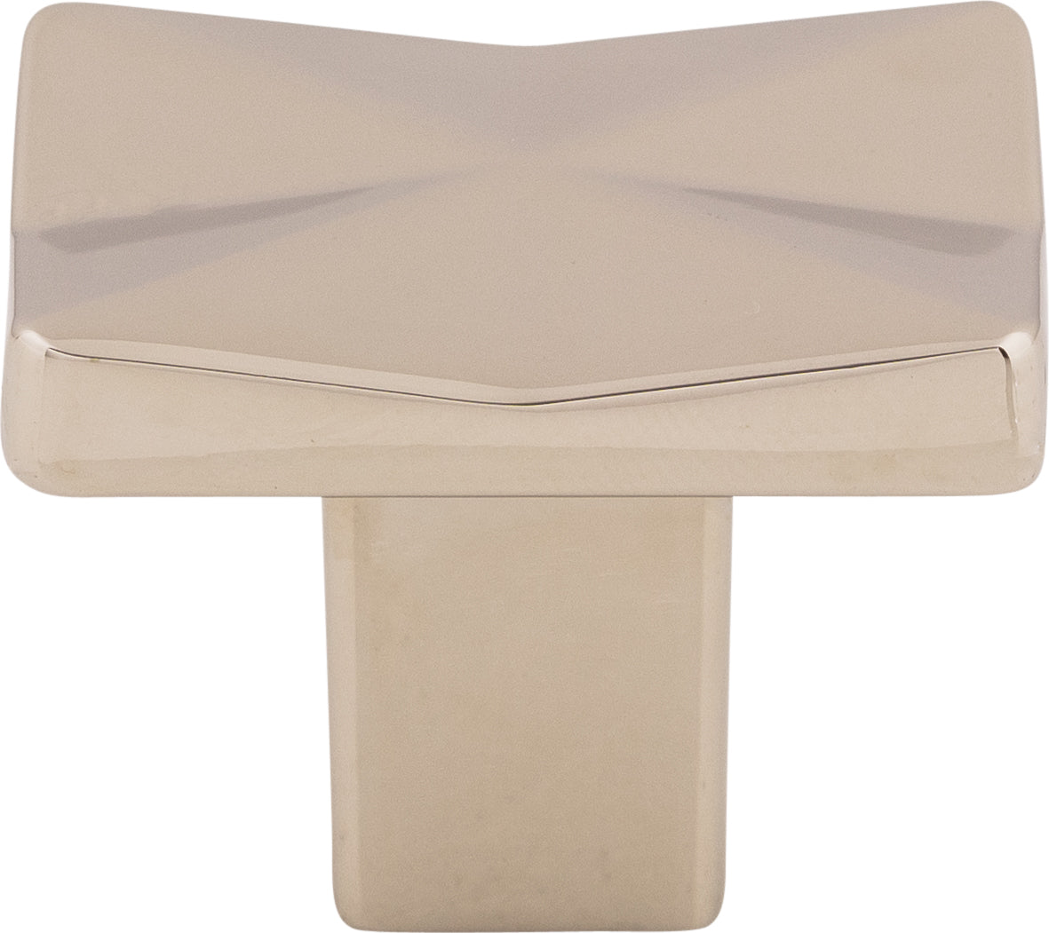 Top Knobs Quilted Series 1-1/4"L Knob, Polished Nickel