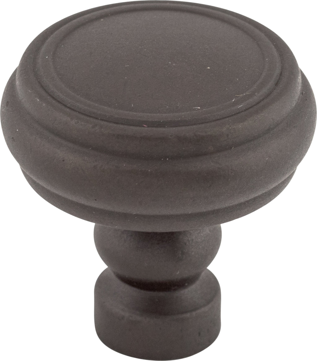 Top Knobs Brixton Series 1-1/4"L Rimmed Knob, Sable