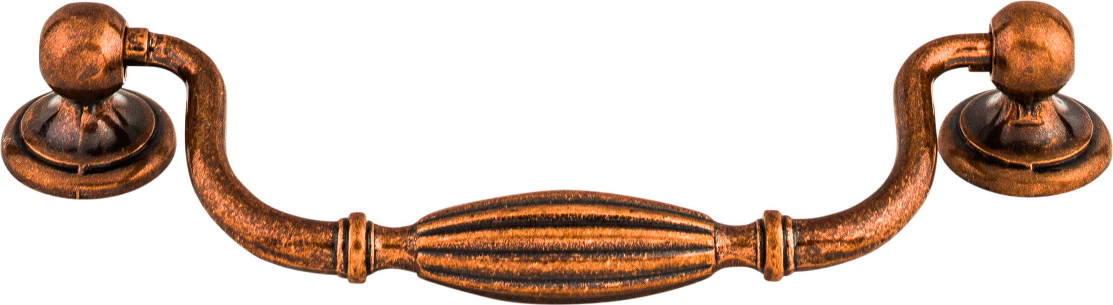 Top Knobs Tuscany Series 5-1/16"(128mm) CC Drop Pull, Old English Copper
