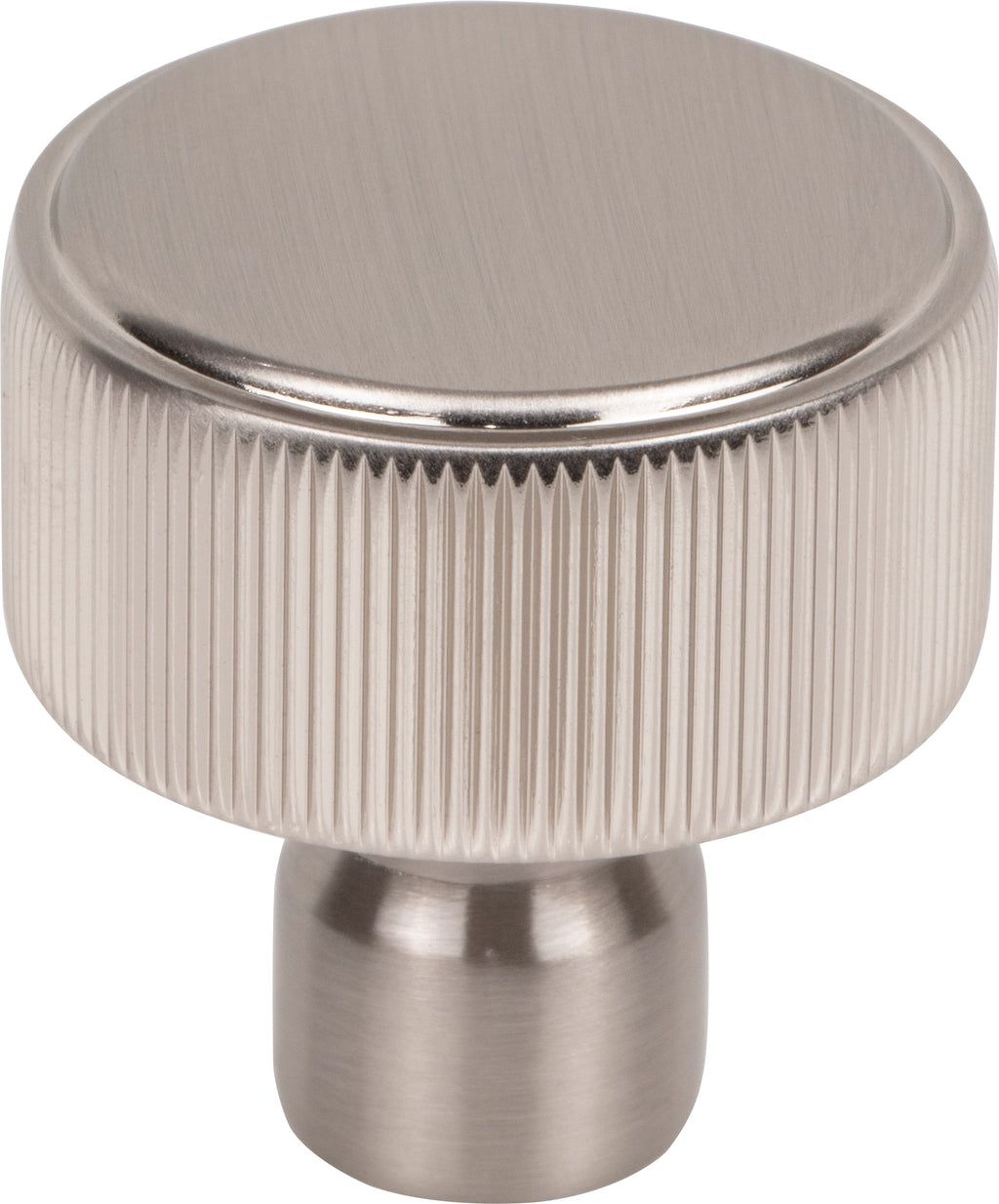 Top Knobs Dempsey Series 1-1/4"L Round Knob, Brushed Satin Nickel