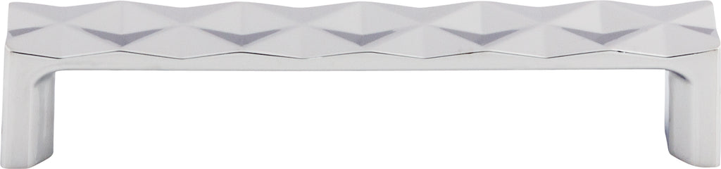 Top Knobs Quilted Series 5-1/16"(128mm) CC Pull, Polished Chrome