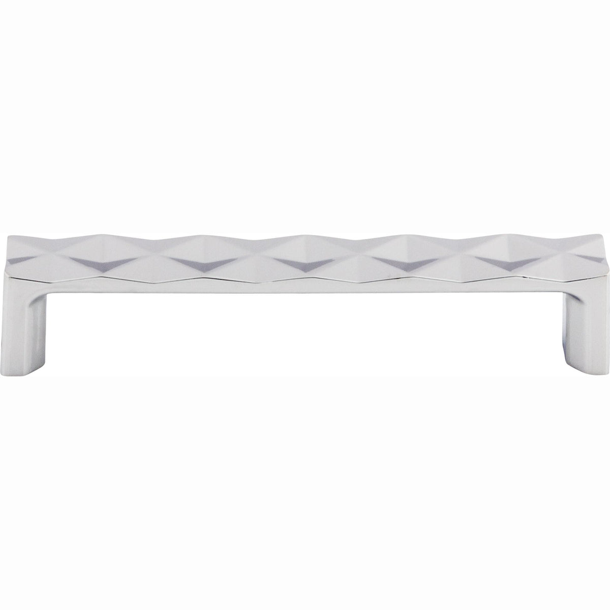Top Knobs Quilted Series 5-1/16"(128mm) CC Pull, Polished Chrome