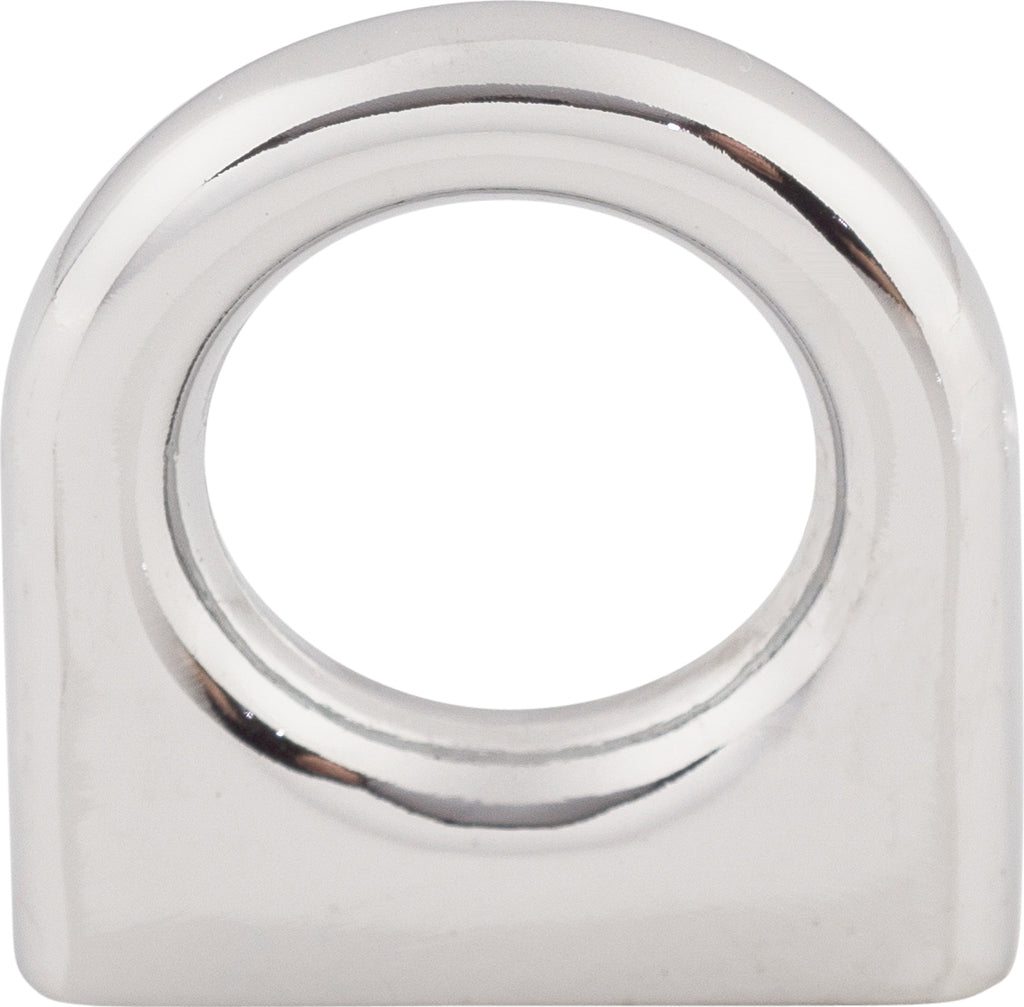Top Knobs Ring Pull Series 1-3/16"L Pull, Polished Chrome