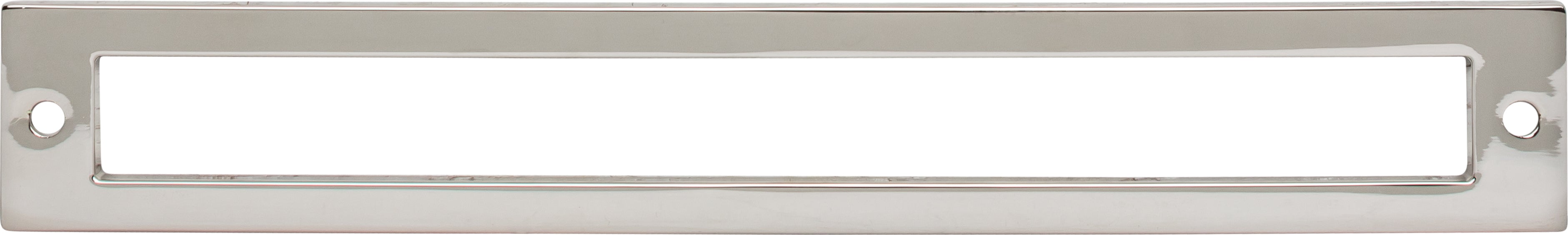 Top Knobs Hollin Series 7-9/16"(192mm) CC Backplate, Polished Nickel