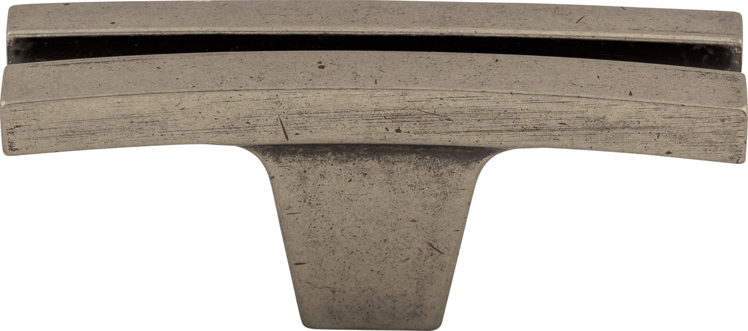 Top Knobs Flared Series 2-5/8"L Knob, Pewter Antique