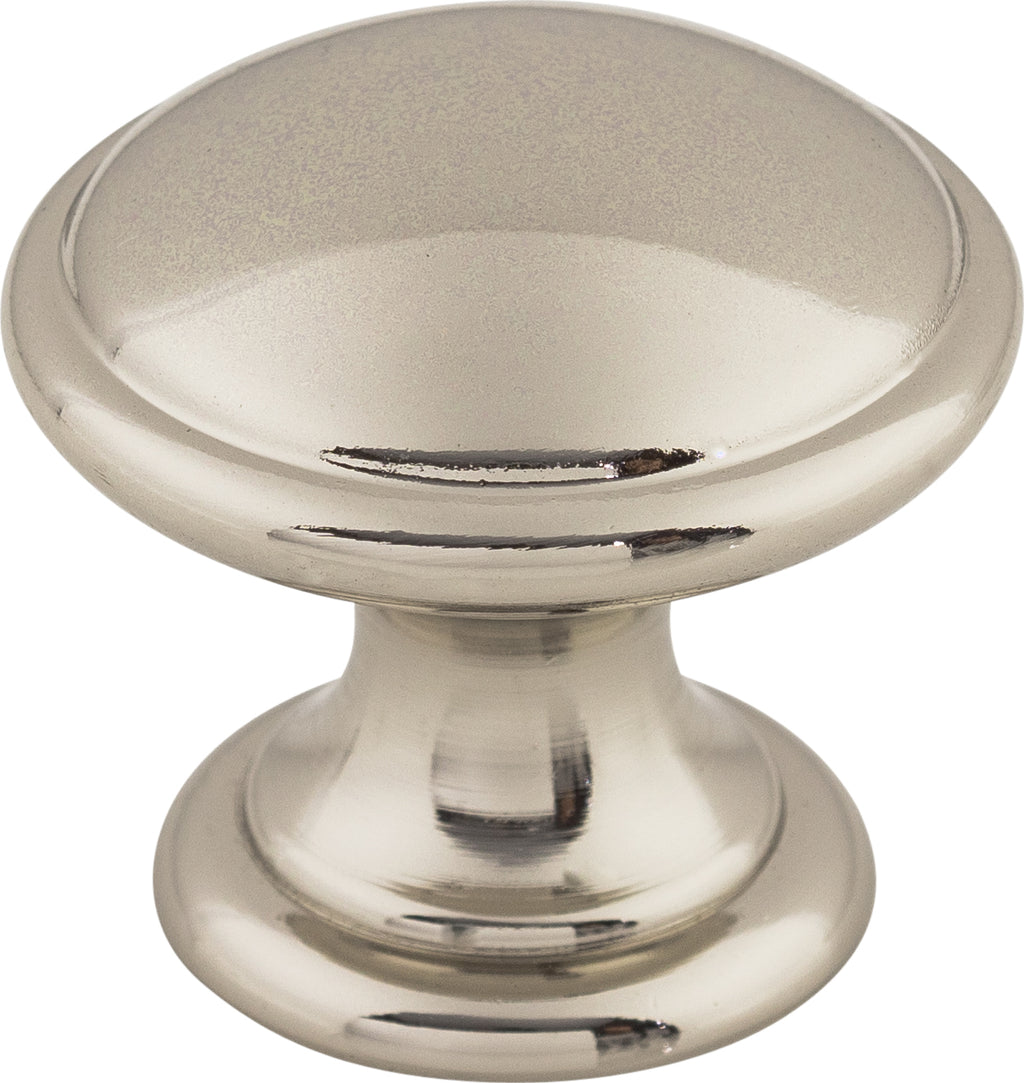 Top Knobs Rounded Series 1-1/4"L Knob, Polished Nickel