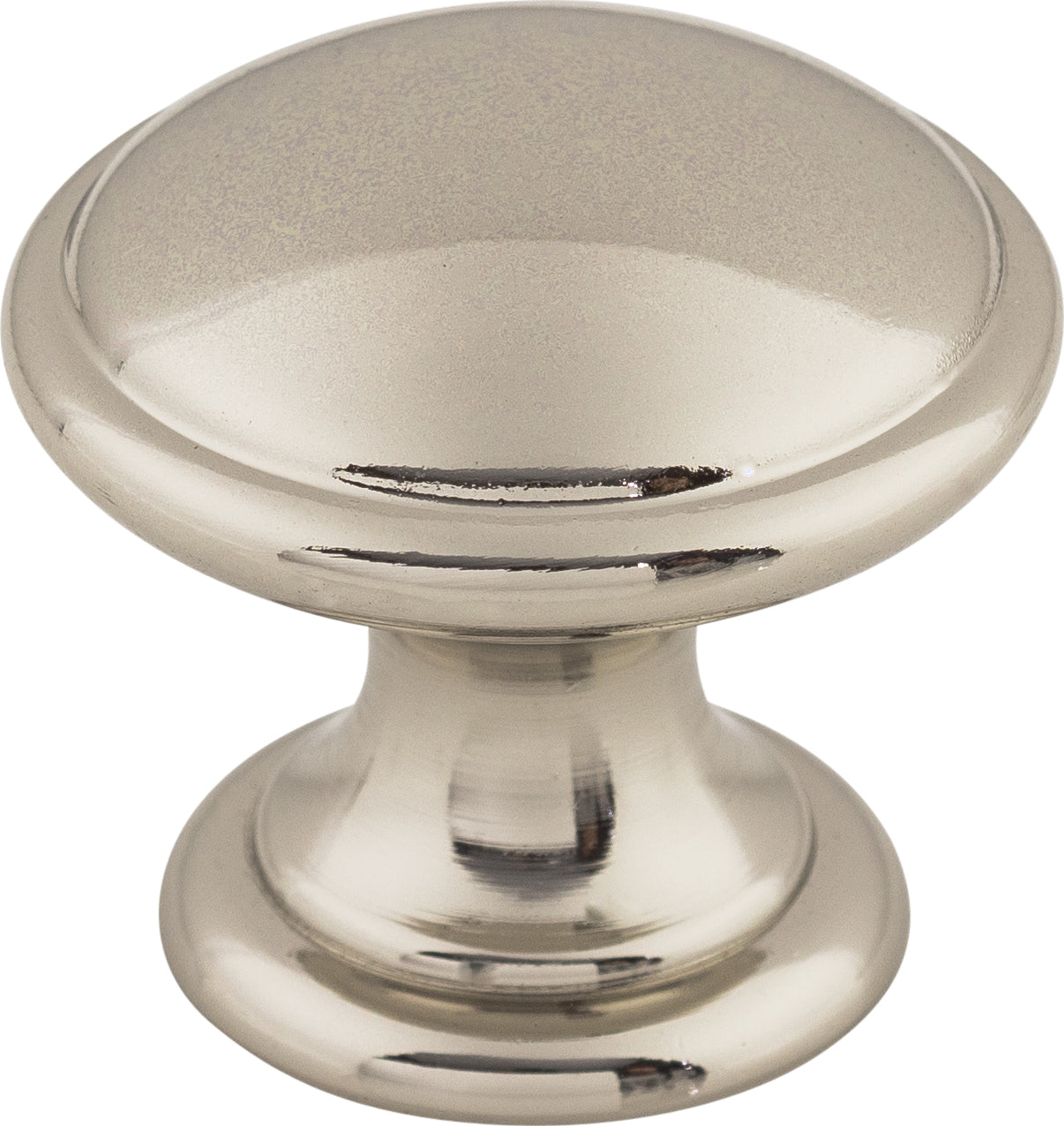 Top Knobs Rounded Series 1-1/4"L Knob, Polished Nickel