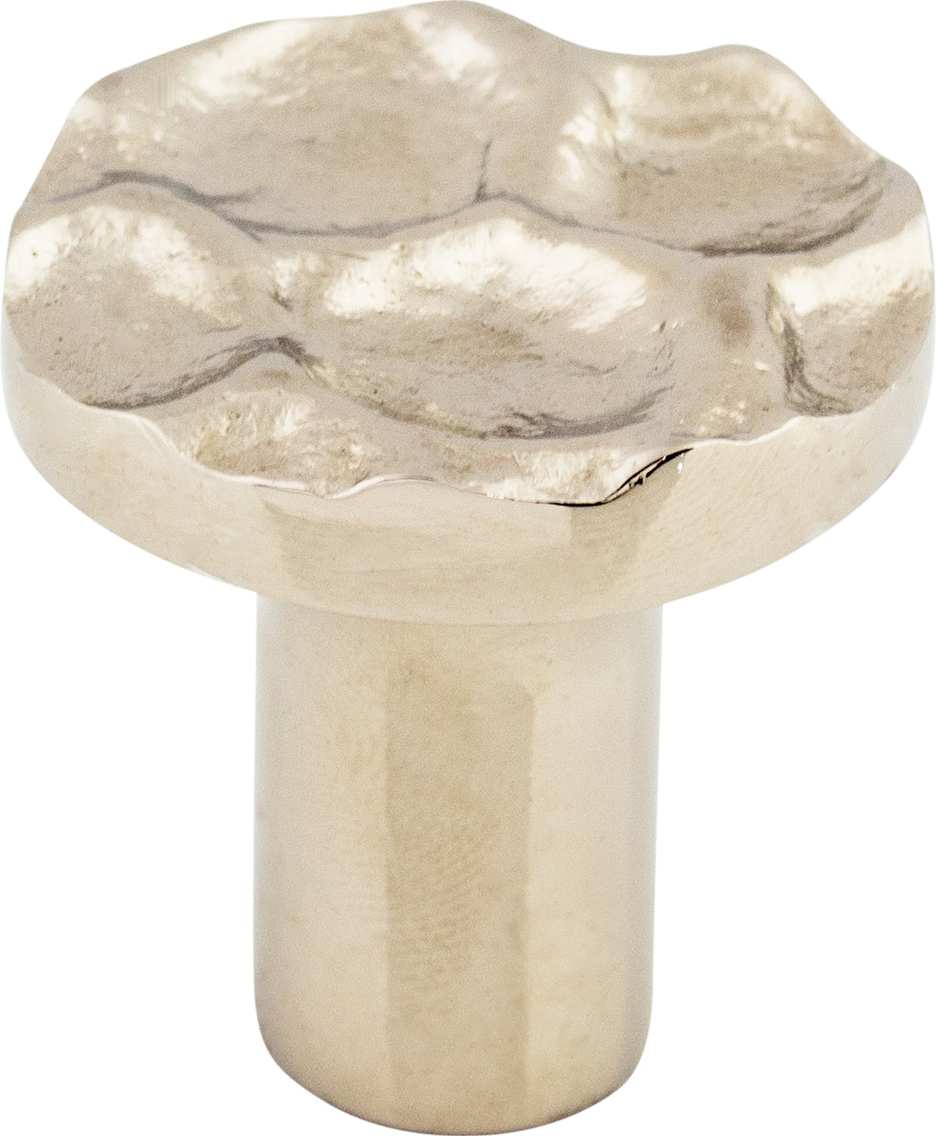 Top Knobs Cobblestone Series 1-1/8"L Round Knob, Polished Nickel