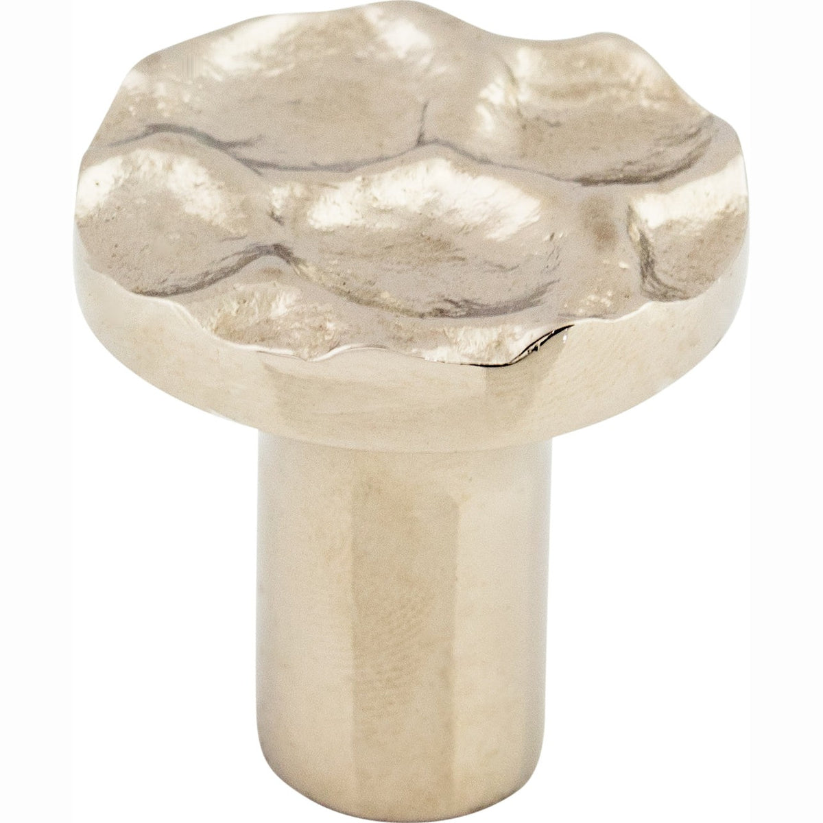 Top Knobs Cobblestone Series 1-1/8"L Round Knob, Polished Nickel