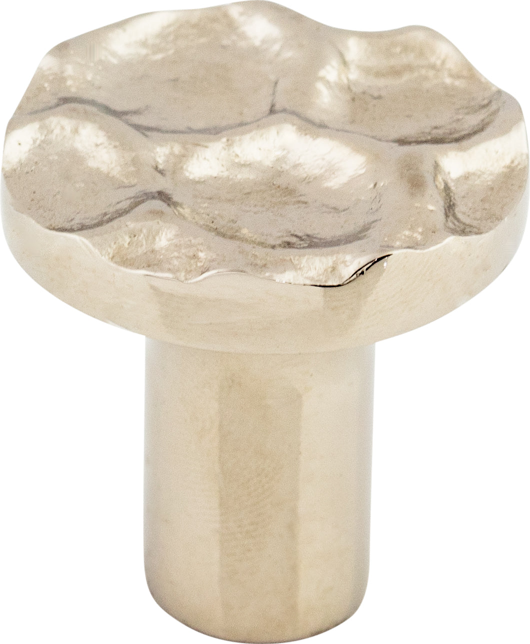 Top Knobs Cobblestone Series 1-1/8"L Round Knob, Polished Nickel