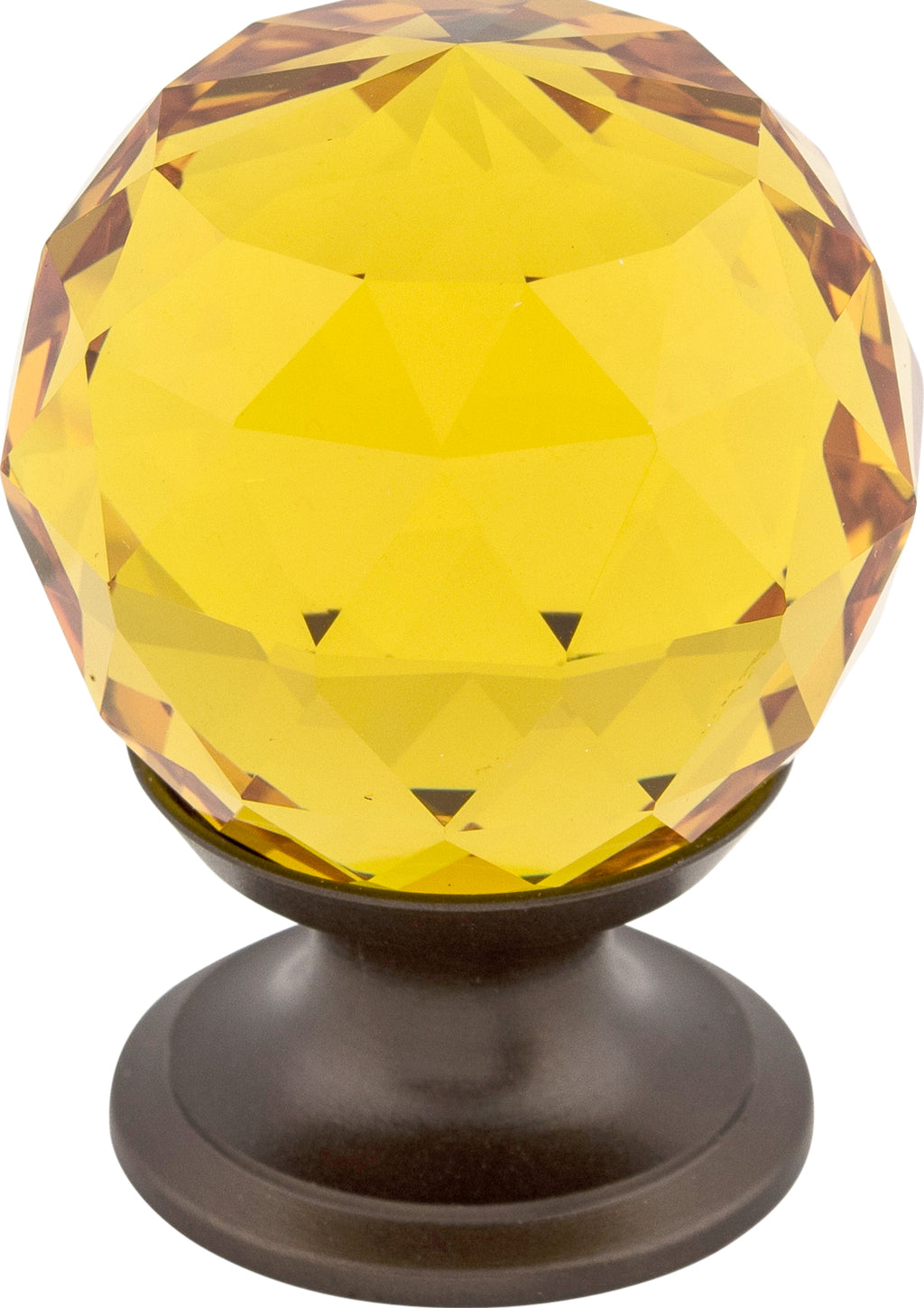 Top Knobs Amber Crystal Series 1-1/8"L Knob, 