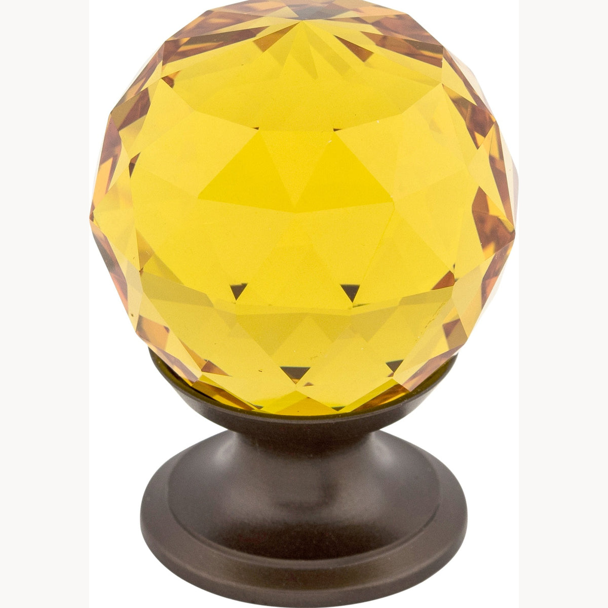 Top Knobs Amber Crystal Series 1-1/8"L Knob, 