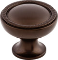 Top Knobs Emboss Series 1-1/4"L Knob, Oil Rubbed Bronze